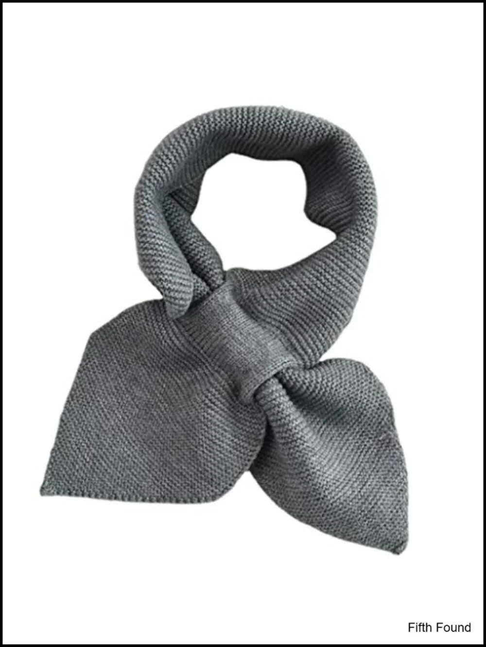 Women Knitted Loop Scarf Winter Thicken Warm Bowknot Neckerchief